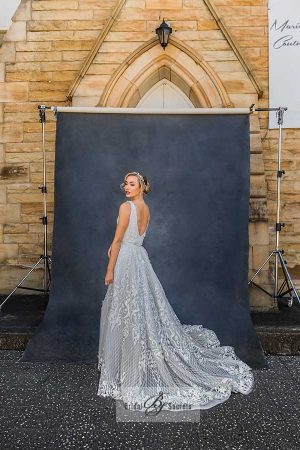 Mermaid Swarovski Dress with Veil