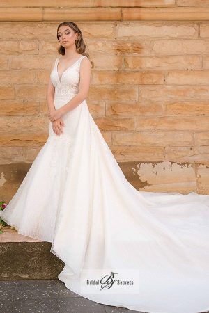 Emily Detachable Skirt Wedding Dress Bridal Secrets